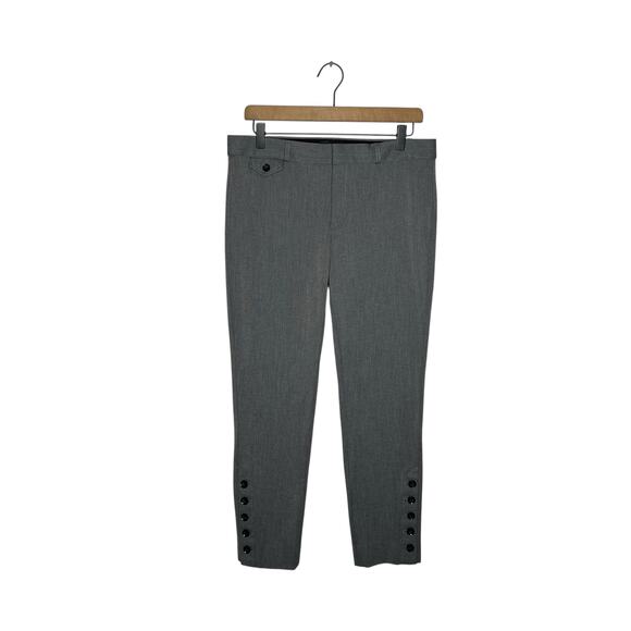 Banana Republic Pants - BANANA REPUBLIC Sloan Ankle Button Trousers Gray Size 8